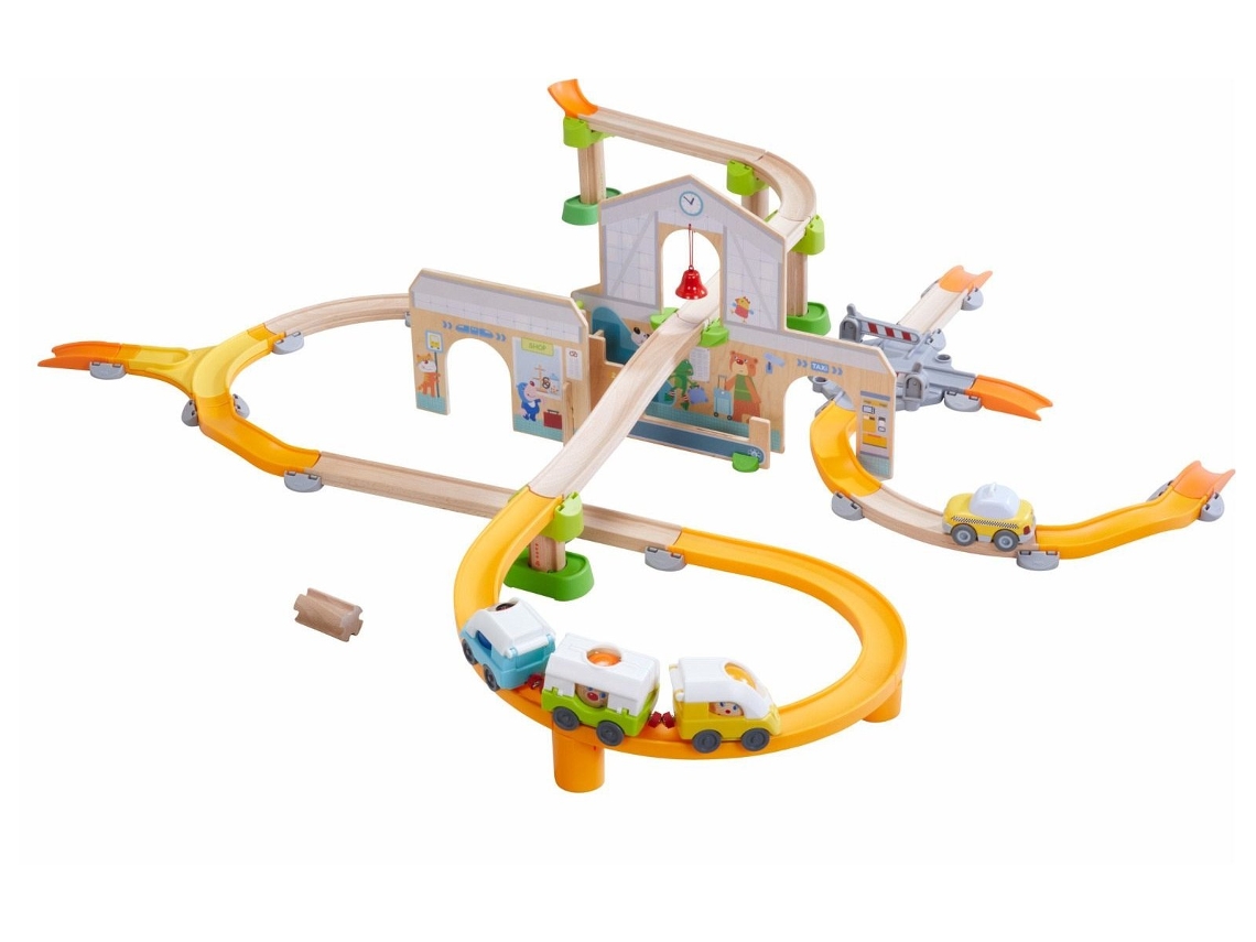 Pista de canicas Kullerbü Play Track Station Juguetes creativos Haba