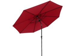 Sombrilla HAPPY GARDEN Hapuna (Rojo - Aluminio - 330 X 242 Cm)