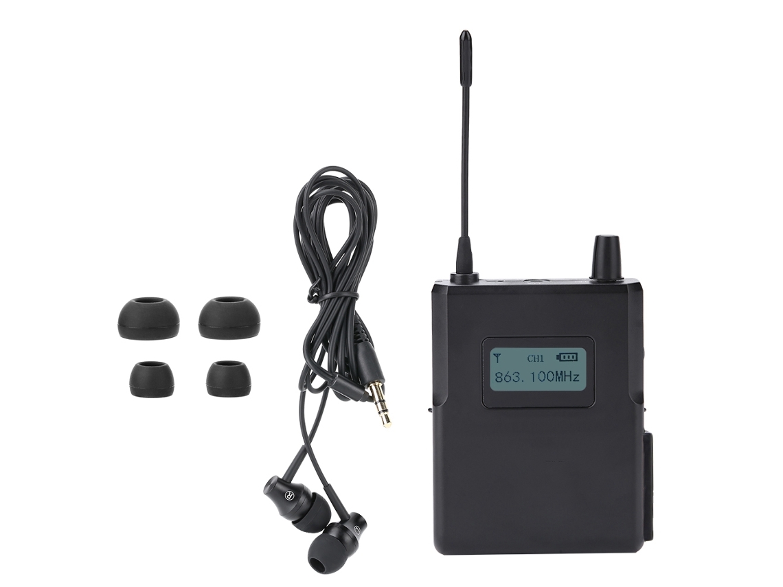 Receptor Inalámbrico Para Monitor De Escenario, 1/4 De Longitud De Onda, Sonido Nítido, 863-865 Mhz.