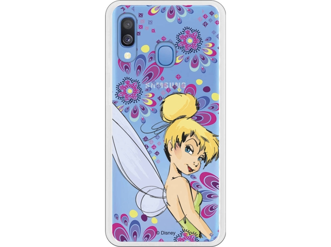 Carcasa Samsung Galaxy A20e DISNEY Campanilla Flores Multicolor