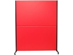 Biombo PIQUERAS&CRESPO Valdeganga Rojo (130x160 cm - Piel Sintética)