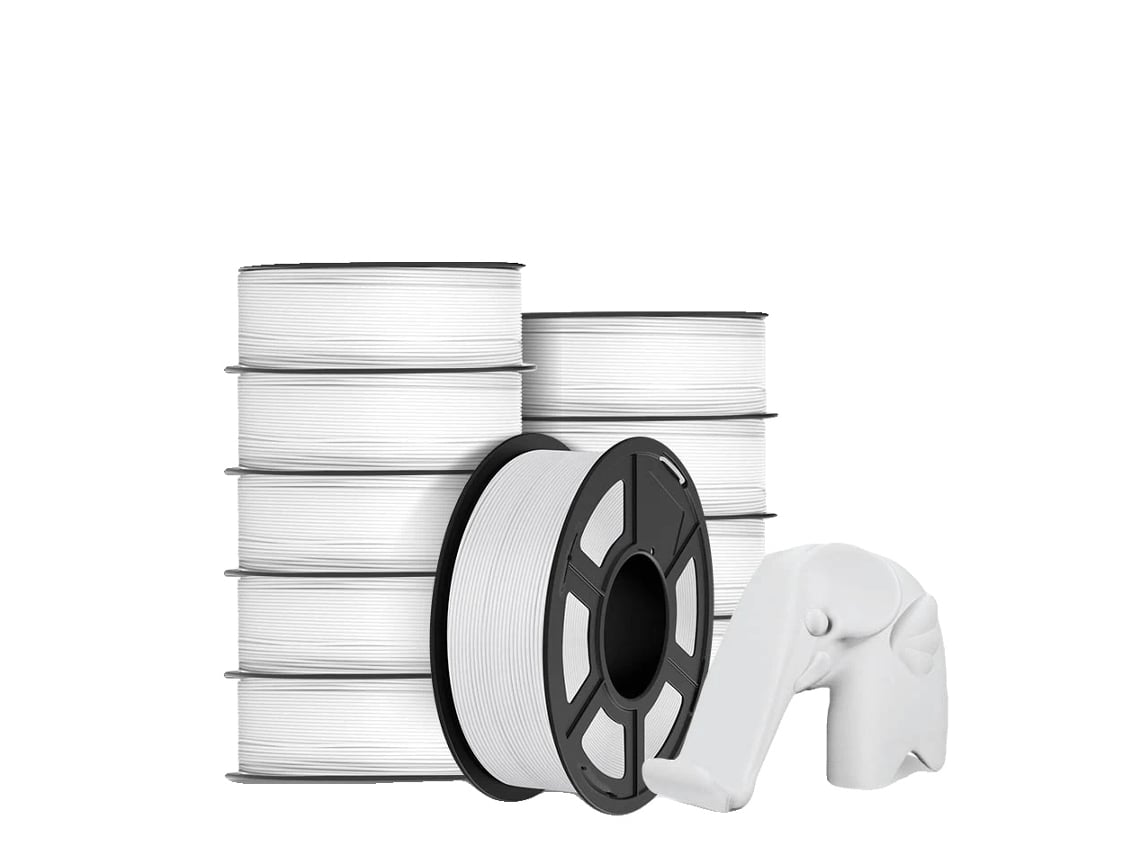 Filamento 3D, material PLA, excelente adhesión de capas, PLA blanco mate OEM