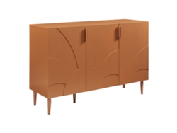 Aparador Starvili de 3 puertas, MDF, 75x115x38cm, color óxido, [EN.CASA]