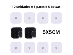 (10 Piezas, 5 X 5 Cm) Parches De Gel De Repuesto Autoadhesivos Para Terapia De Masaje De Pulso Tens