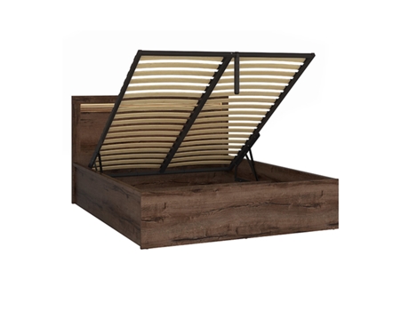 Cama box de madera Caleb 160X200 incluye somier PETITS-MEUBLES