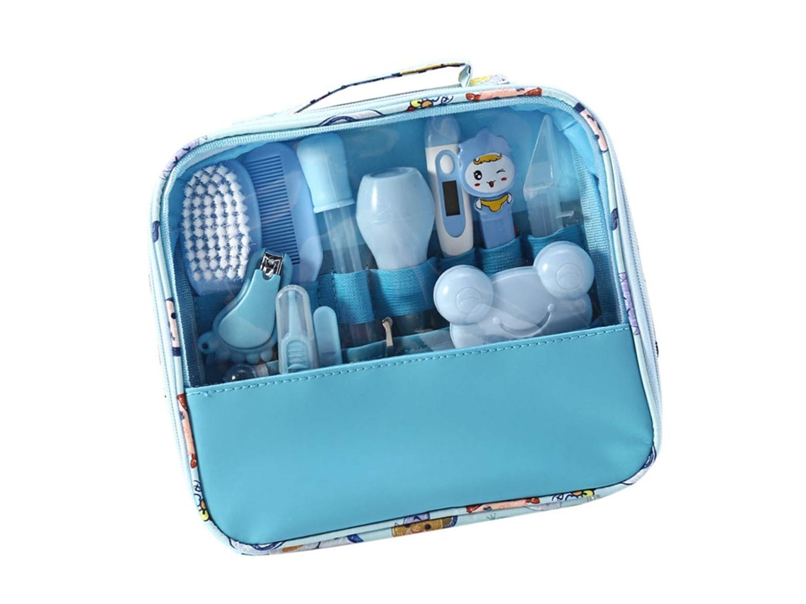 Kit De Cuidado E Higiene Para Bebés De 13 Piezas Con Termómetro Y Herramientas De Manicura.
