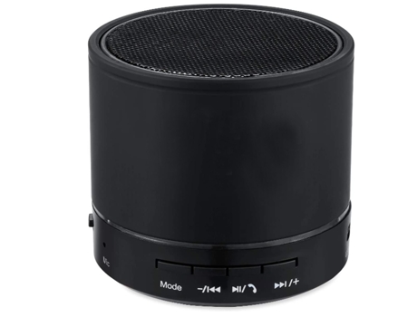 Altavoz Bluetooth Altavoz Inalámbrico y Portátil para Smartphone Portátil Tablet Negro BISBISOUS