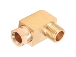 Conector De Codo De Latón Para Conectar Tuberías De Aceite Rectangulares Y Cuadradas Pl618