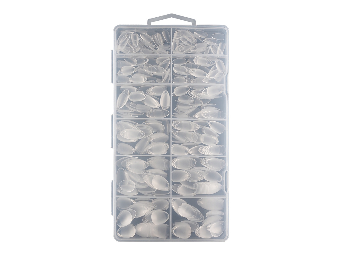 Pontas De Unha De Amêndoa, 216 Pcs, 12 Tamanhos, Para Unhas De Gel