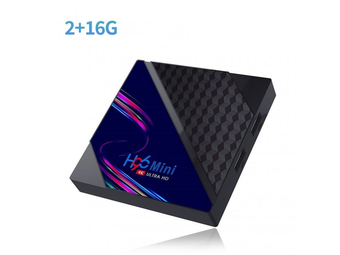 Box Smart Tv Android 10.0 H96 Mini V8 Rk3228a Wifi Receptor de TV 2 + 16G_Estándar británico