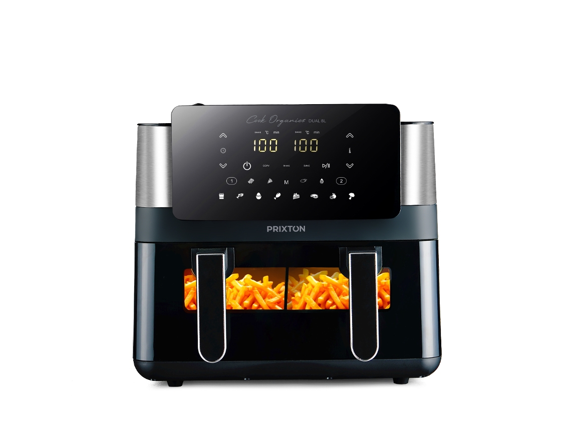 Freidora de Aire Caliente PRIXTON Cook Organics Dual 8 Litros 12 Programas 2000 W
