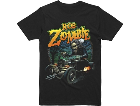 Camiseta ROCKINSTONE Rob Zombie Halloween Hot Rod (L)