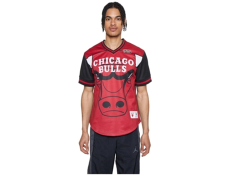 Camiseta Unisex MITCHELL NESS Corta Nba Chicago Bulls Rojo (S)