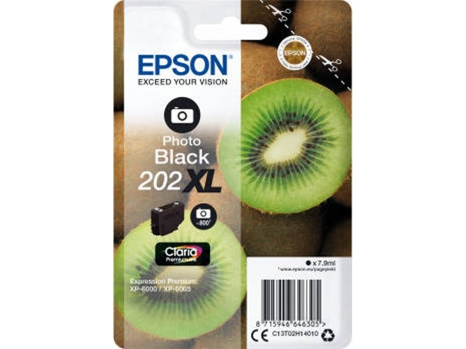 Tinta EPSON 202XL Negro Fotográfico