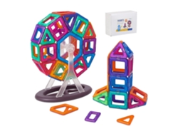 Blocos Magnéticos Relaxdays, Conjunto De 68 Peças, Formas Variadas, Brinquedos Magnéticos, A Partir Dos 3 Anos, Abs.
