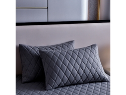 2pack Protectores De Almohada Impermeables Eifson Acolchados 50x90cm (gris Oscuro)