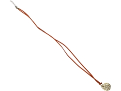 Gargantilla Difusora De Aceites Esenciales Con Medallón Grabado, Elementos De Bisutería.