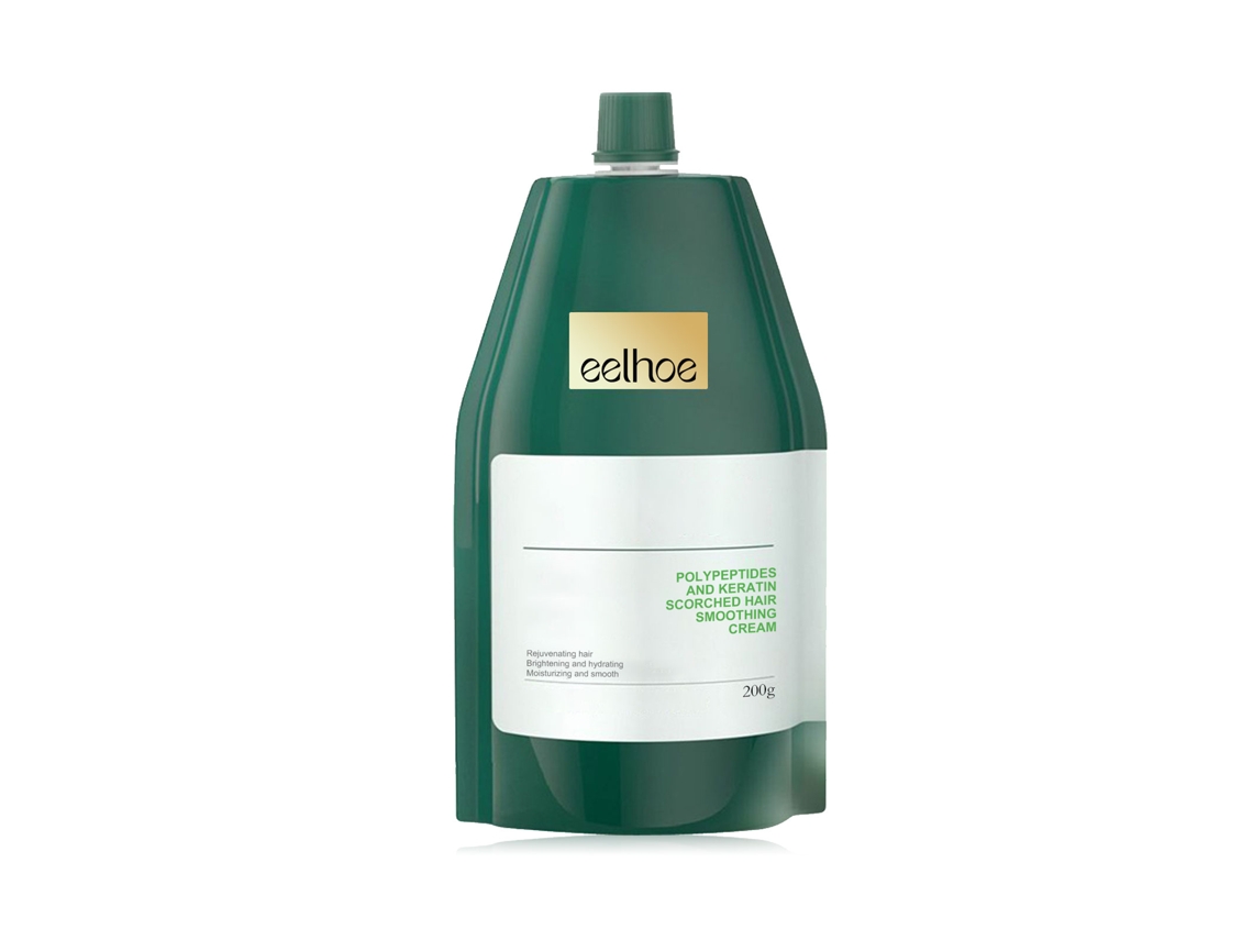 La crema capilar Eelhoe suaviza y repara el cabello.