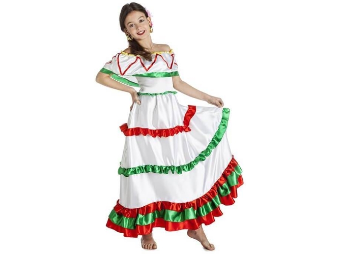Disfraz de Niña DISFRAZZES Mexicana (Talla: 7 a 9 años)