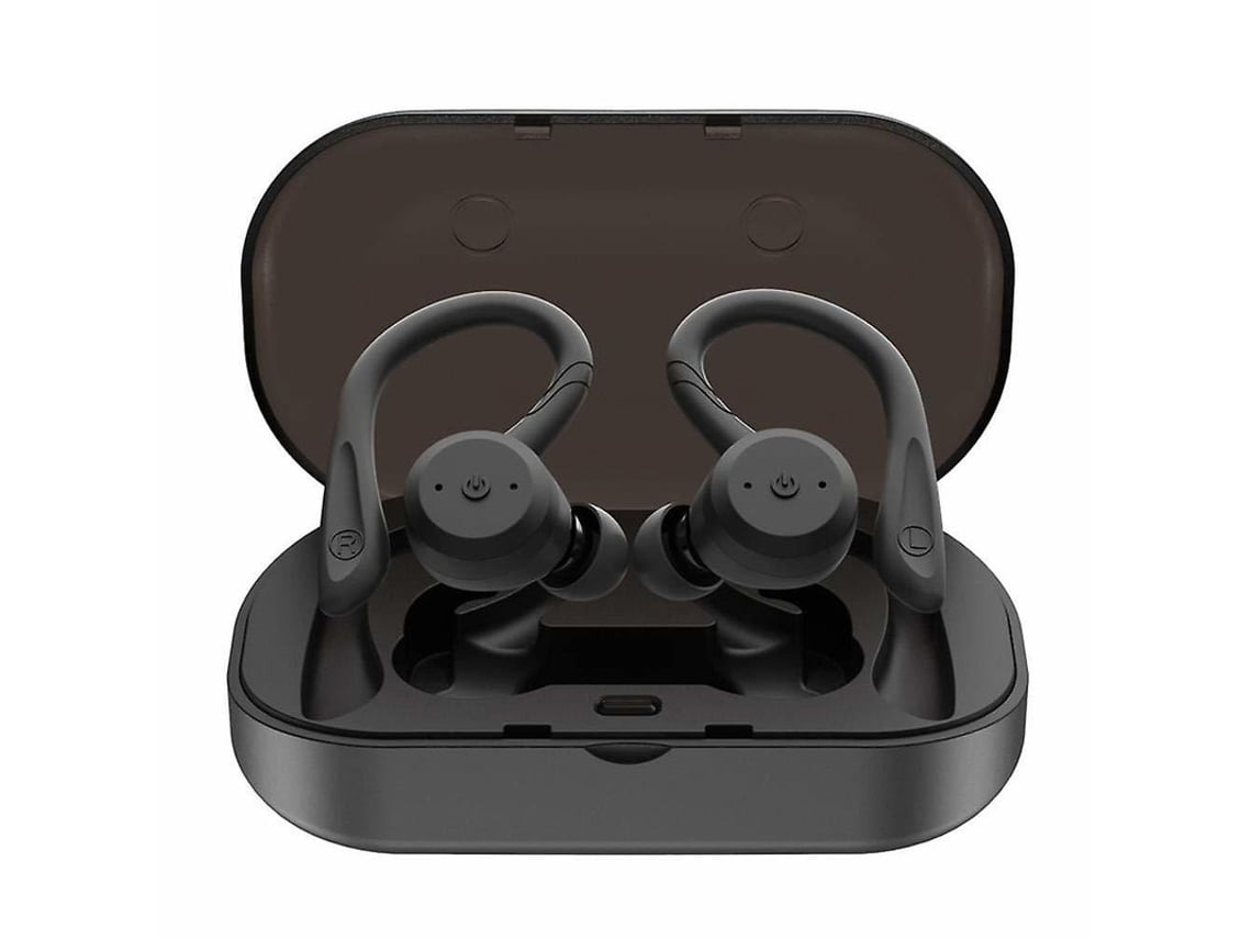 YEMAESRE Bluetooth Ear Hookless Auricular Tws Reducción Impermeable Negro