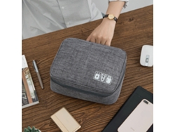 Bolsa Organizadora De Cables Grande, Portátil Y Resistente Al Agua Para Accesorios Electrónicos Y Maquillaje.