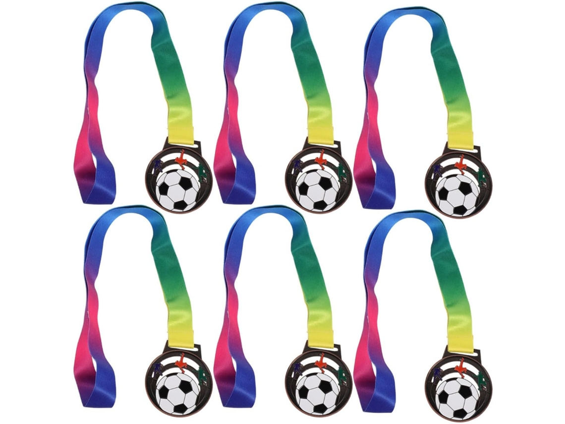 6 Medallas De Competición De Aleación, Grabado Profesional, Portátiles.