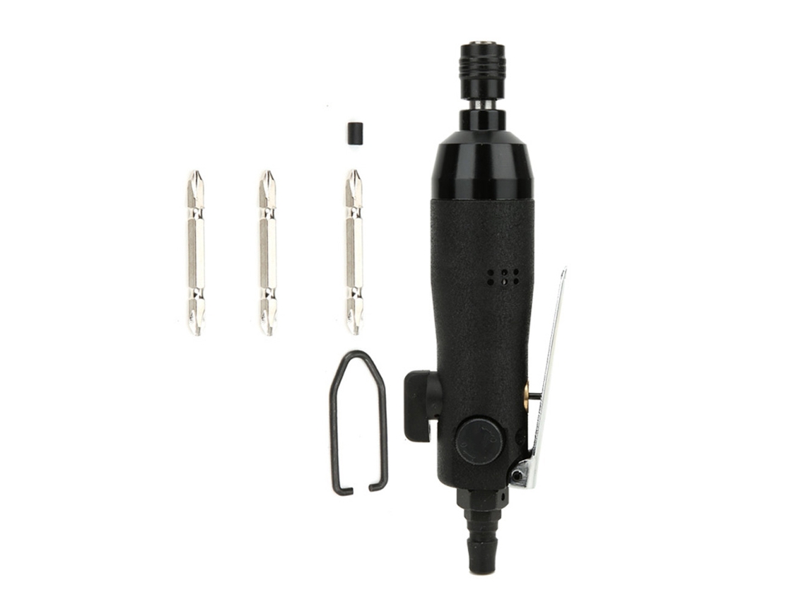 Destornillador Neumático Industrial Yc-3015 5h Con Conector Rápido Japonés Para Montaje De Muebles Y Equipos Electromecánicos.