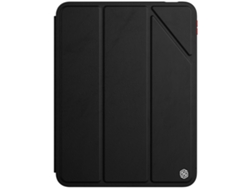 ZRUXE Funda para iPad 10th Gen 10.9 2021 Nillkin Pc + Tpu Funda Horizontal de Cuero para Tablet con Soporte Negro