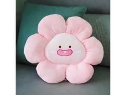 Juego de cojines de lona rosa claro con estampado floral suave multiusos para el hogar y el taller.
