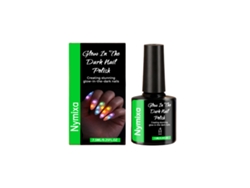Esmalte verde brillante que brilla en la oscuridad.