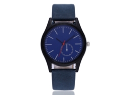 Reloj De Pareja Vansvar Cuero Genuino Correa De Acero Quartzo Azul