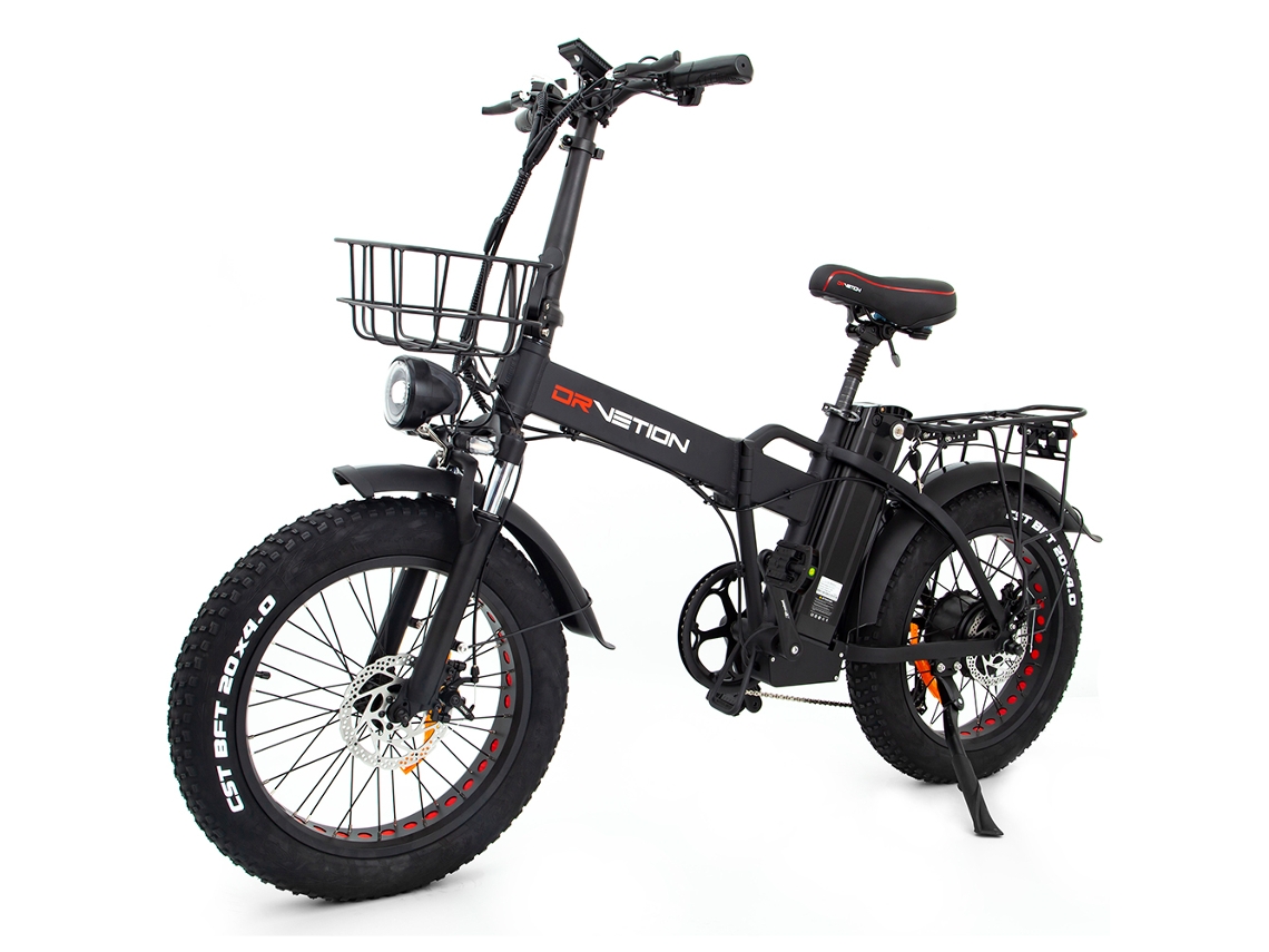 Bicicleta Elétrica DRVETION AT20 48V 15ah 750W Negro