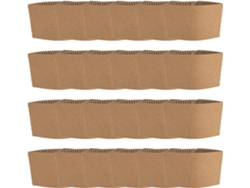 50 Capas De Papelão Ondulado Para Copos, 90 Mm