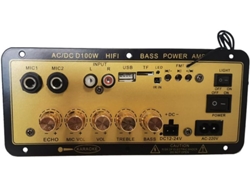 Placa Amplificadora Bluetooth D100w Con Entrada De Audio Óptica