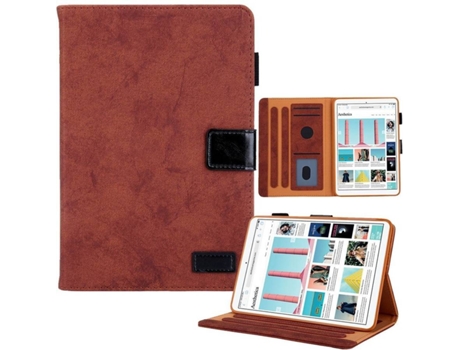 Carcasa Tablet iPad Mini 6 2021 HFS-HOUSE Textura de Tela Marrón