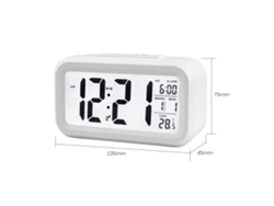 Reloj Despertador Digital Inteligente Con Fecha Y T°