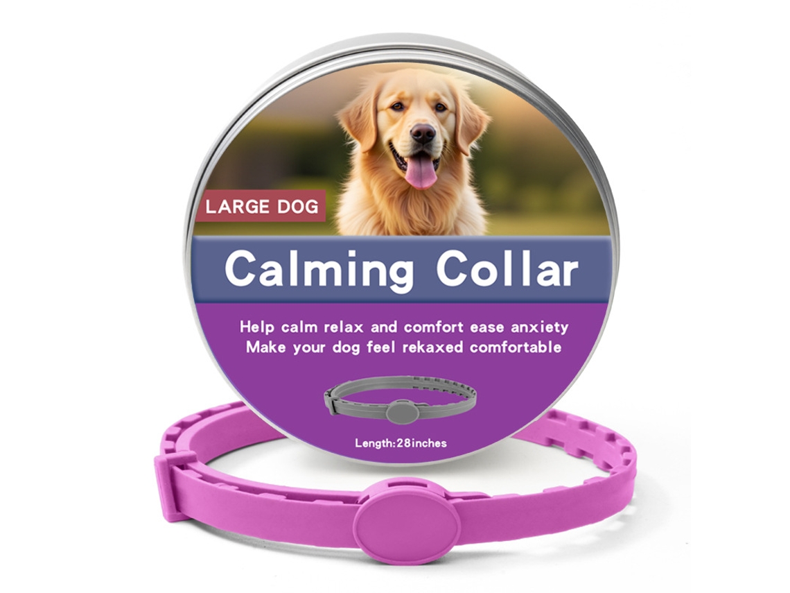 Collar Calmante Para Perros De Razas Grandes, Alivia La Ansiedad, Cómodo Y Ajustable, Calma El Estrés -2