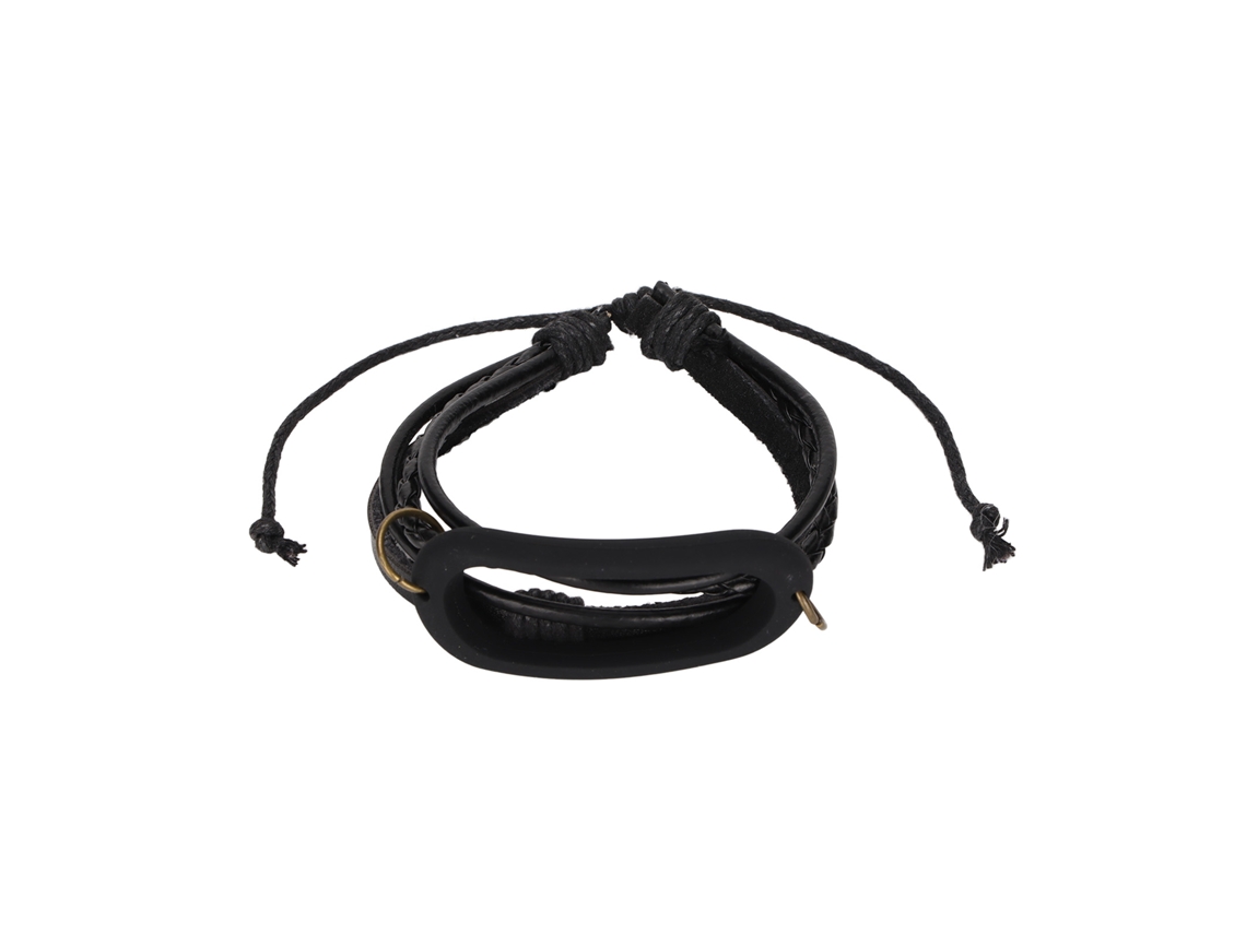 Pulseira De Couro Retrô Diy Para Xiaomi Mi Band 6/6 Nfc Fashion Preto Atualização De Pulseira