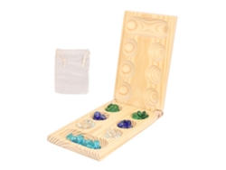 Juego de piedras africanas plegables de madera para el entrenamiento de la lógica y el razonamiento, interacción entre padres e hijos, juguete educativo de gran tamaño.