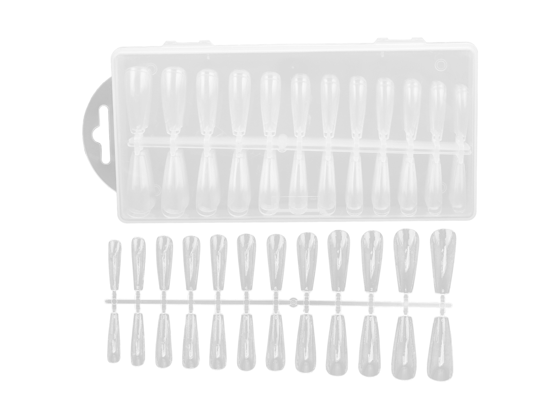 240 puntas de uñas postizas largas, extensiones de uñas postizas para salón de belleza.