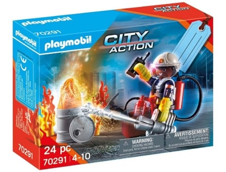 PLAYMOBIL Bomberos (Edad Mínima: ‍4 Años - 20 Piezas)