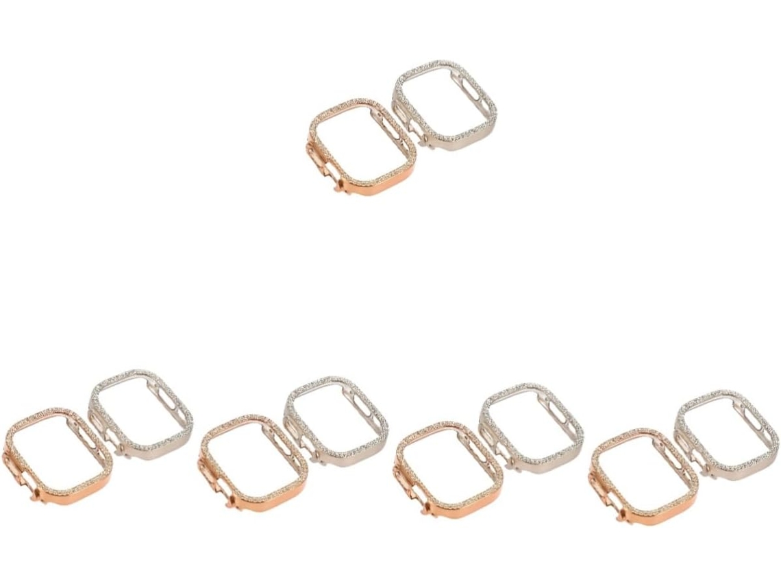 Estuche De Repuesto De 10 Piezas Con Diseño Brillante Para Reloj Inteligente