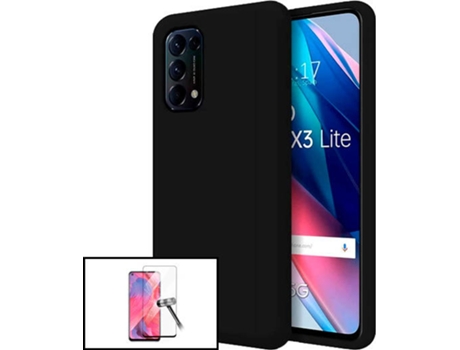 Carcasa y Protector Oppo Find X3 Lite PHONECARE Silicone Negro