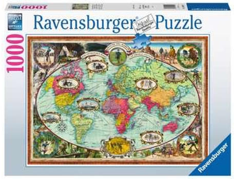 Puzzle RAVENSBURGER 016995 rompecabezas 1000 pieza(s) Mapas