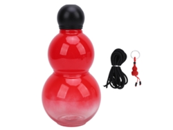 Botella De Agua Calabaza 800ml Capacidad Grande Plástico Pp Pc Estilo Deportivo Para Viaje Rojo