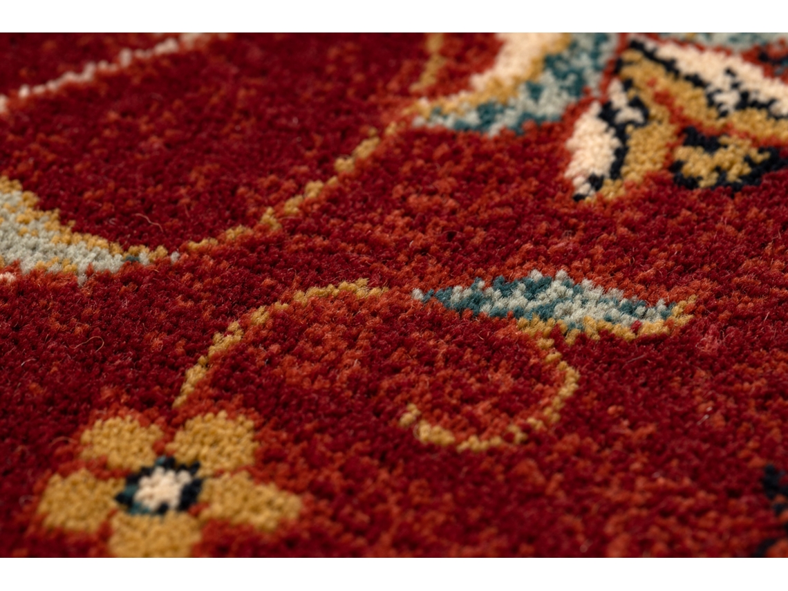 Alfombra de Lana Omega Aries Rojo Rubí (300 x 400 cm)