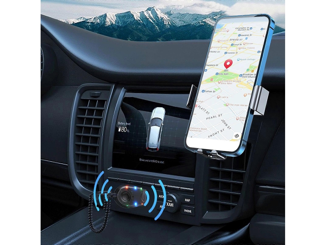 Transmisor y receptor FM Bluetooth para teléfono de coche. Adaptador de audio Bluetooth 5.3 para coche. Flye244694 Rosewell