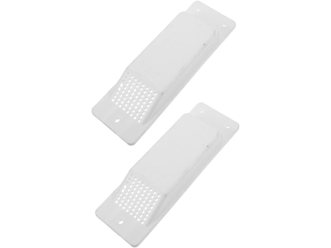 Juego De 2 Tapones De Ventilación De Abs Blanco Para Contenedores Y Camiones, Sistema De Ventilación Lateral.
