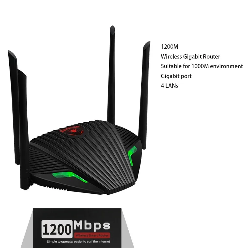Roteador Wi-fi Dual-band 2.4 E 5ghz Com Alcance De 1200m E Antena Externa (padrão Europeu 1200m).