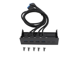 Conector Frontal Usb 3.0 Hub 5.25 Pulgadas 4 Puertos 5gbps Unidad Óptica Para Escritorio